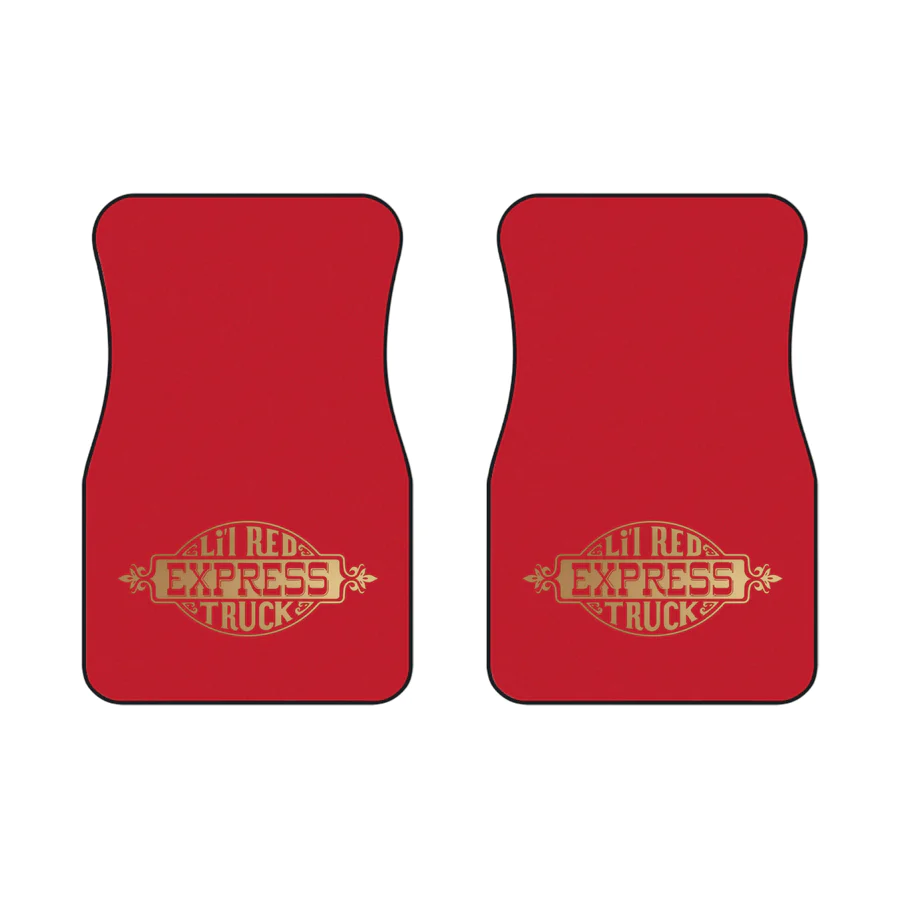 Dark Red Lil Red Express Floor Mats 78-79 Lil Red Express